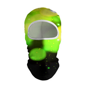 Балаклава 3D с принтом Зелёный свет в Санкт-Петербурге, 100% полиэстер, ткань с особыми свойствами — Activecool | плотность 150–180 г/м2; хорошо тянется, но при этом сохраняет форму. Закрывает шею, вокруг отверстия для глаз кайма. Единый размер | 