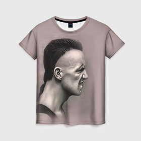 Женская футболка 3D с принтом Die Antwoord 5 в Санкт-Петербурге, 100% полиэфир ( синтетическое хлопкоподобное полотно) | прямой крой, круглый вырез горловины, длина до линии бедер | 