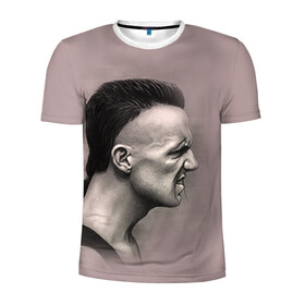 Мужская футболка 3D спортивная с принтом Die Antwoord 5 в Санкт-Петербурге, 100% полиэстер с улучшенными характеристиками | приталенный силуэт, круглая горловина, широкие плечи, сужается к линии бедра | 