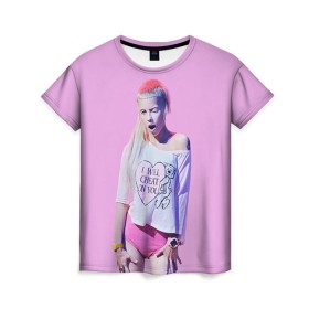 Женская футболка 3D с принтом Die Antwoord 3 в Санкт-Петербурге, 100% полиэфир ( синтетическое хлопкоподобное полотно) | прямой крой, круглый вырез горловины, длина до линии бедер | 
