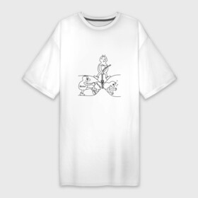 Платье-футболка хлопок с принтом Закон Ома в Санкт-Петербурге,  |  | Тематика изображения на принте: ампер | вольт | напряжение | наука | сопротивление | ток | физика | электричество