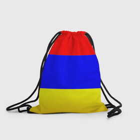Рюкзак-мешок 3D с принтом Армения в Санкт-Петербурге, 100% полиэстер | плотность ткани — 200 г/м2, размер — 35 х 45 см; лямки — толстые шнурки, застежка на шнуровке, без карманов и подкладки | 