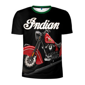 Мужская футболка 3D спортивная с принтом Indian 2 в Санкт-Петербурге, 100% полиэстер с улучшенными характеристиками | приталенный силуэт, круглая горловина, широкие плечи, сужается к линии бедра | Тематика изображения на принте: indian