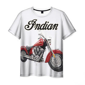 Мужская футболка 3D с принтом Indian 4 в Санкт-Петербурге, 100% полиэфир | прямой крой, круглый вырез горловины, длина до линии бедер | Тематика изображения на принте: indian