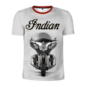 Мужская футболка 3D спортивная с принтом Indian 6 в Санкт-Петербурге, 100% полиэстер с улучшенными характеристиками | приталенный силуэт, круглая горловина, широкие плечи, сужается к линии бедра | Тематика изображения на принте: 
