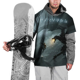 Накидка на куртку 3D с принтом Skyrim в Санкт-Петербурге, 100% полиэстер |  | Тематика изображения на принте: rpg | tes | the elder scrolls | алдуин | довакиин | дракон | зима | скайрим | снег