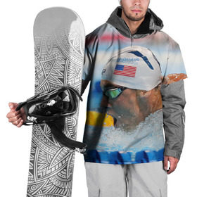 Накидка на куртку 3D с принтом Майкл Фелпс в Санкт-Петербурге, 100% полиэстер |  | Тематика изображения на принте: swimming | бассейн | олимпиада | плавание | пловец | рио | фелпс