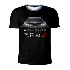 Мужская футболка 3D спортивная с принтом Мерседес Бенц в Санкт-Петербурге, 100% полиэстер с улучшенными характеристиками | приталенный силуэт, круглая горловина, широкие плечи, сужается к линии бедра | mercedes benz | авто | автомобиль | машина | мерседес