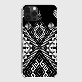 Чехол для iPhone 12 Pro Max с принтом Индейские мотивы в Санкт-Петербурге, Силикон |  | Тематика изображения на принте: вышивка | орнамент | свитер | черно белый