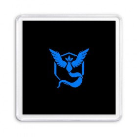 Магнит 55*55 с принтом Pokemon Blue Team в Санкт-Петербурге, Пластик | Размер: 65*65 мм; Размер печати: 55*55 мм | pokemon go