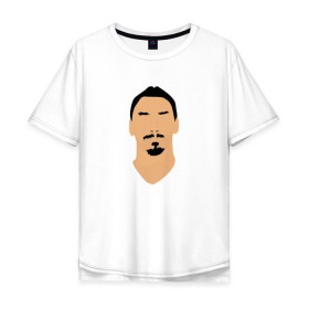 Мужская футболка хлопок Oversize с принтом Zlatan Ibrahimovic в Санкт-Петербурге, 100% хлопок | свободный крой, круглый ворот, “спинка” длиннее передней части | златан ибрагимович