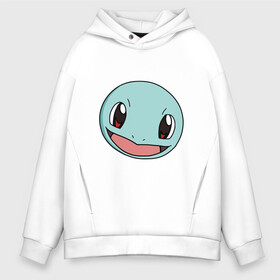 Мужское худи Oversize хлопок с принтом Squirtle в Санкт-Петербурге, френч-терри — 70% хлопок, 30% полиэстер. Мягкий теплый начес внутри —100% хлопок | боковые карманы, эластичные манжеты и нижняя кромка, капюшон на магнитной кнопке | Тематика изображения на принте: pokemon | pokemongo | squirtle | покемон | покемонго | покемоны | сквиртл