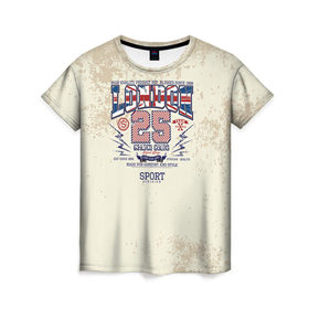 Женская футболка 3D с принтом Team t-shirt 21 в Санкт-Петербурге, 100% полиэфир ( синтетическое хлопкоподобное полотно) | прямой крой, круглый вырез горловины, длина до линии бедер | 