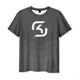 Мужская футболка 3D с принтом SK-Gaming в Санкт-Петербурге, 100% полиэфир | прямой крой, круглый вырез горловины, длина до линии бедер | csgo | esports | gaming | lg | sk | team