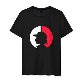 Мужская футболка хлопок с принтом Ловец покемонов в Санкт-Петербурге, 100% хлопок | прямой крой, круглый вырез горловины, длина до линии бедер, слегка спущенное плечо. | pokemon | ловец | ловушка | покемоны