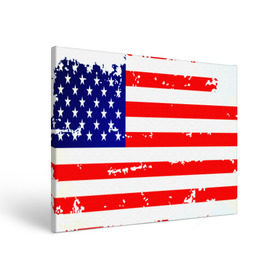 Холст прямоугольный с принтом Америка в Санкт-Петербурге, 100% ПВХ |  | Тематика изображения на принте: grunge | америка | сша | флаг