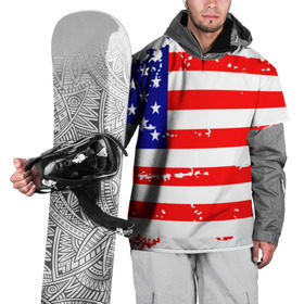 Накидка на куртку 3D с принтом Америка в Санкт-Петербурге, 100% полиэстер |  | Тематика изображения на принте: grunge | америка | сша | флаг