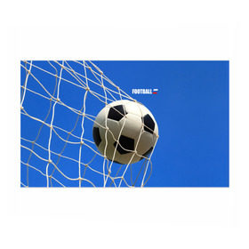 Бумага для упаковки 3D с принтом Футбол в Санкт-Петербурге, пластик и полированная сталь | круглая форма, металлическое крепление в виде кольца | Тематика изображения на принте: ball | flag | gate | goal | net | russia | sky | soccer | ворота | гол | мяч | небо | россия | сетка | триколор | футбол | футбольный мяч