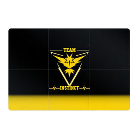 Магнитный плакат 3Х2 с принтом Team Instinct в Санкт-Петербурге, Полимерный материал с магнитным слоем | 6 деталей размером 9*9 см | Тематика изображения на принте: go | instinct | pokemon | team | покемон