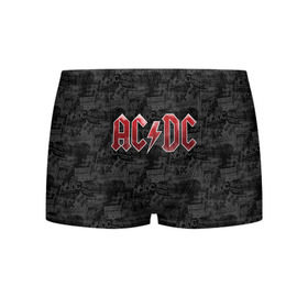 Мужские трусы 3D с принтом AC/DC в Санкт-Петербурге, 50% хлопок, 50% полиэстер | классическая посадка, на поясе мягкая тканевая резинка | Тематика изображения на принте: ac dc | acdc | rock | ангус янг | рок