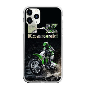 Чехол для iPhone 11 Pro Max матовый с принтом Kawasaky cross в Санкт-Петербурге, Силикон |  | Тематика изображения на принте: kawasaky