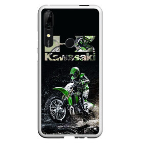 Чехол для Honor P Smart Z с принтом Kawasaky cross в Санкт-Петербурге, Силикон | Область печати: задняя сторона чехла, без боковых панелей | Тематика изображения на принте: kawasaky