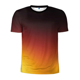 Мужская футболка 3D спортивная с принтом Градиент в Санкт-Петербурге, 100% полиэстер с улучшенными характеристиками | приталенный силуэт, круглая горловина, широкие плечи, сужается к линии бедра | коричневый