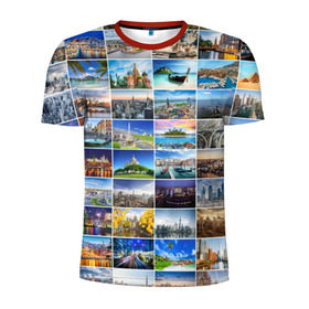 Мужская футболка 3D спортивная с принтом Мир путешествий в Санкт-Петербурге, 100% полиэстер с улучшенными характеристиками | приталенный силуэт, круглая горловина, широкие плечи, сужается к линии бедра | азия | берлин | вегас | венеция | воспоминания | города | достопримечательности | европа | египет | калифорния | каникулы | лондон | милан | москва | ностальгия | нью йорк | отдых | отпуск | память