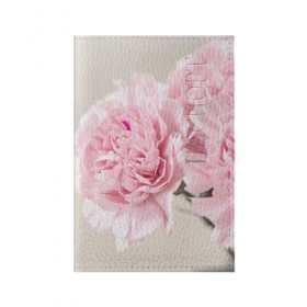 Обложка для паспорта матовая кожа с принтом Розовый цветок 5 в Санкт-Петербурге, натуральная матовая кожа | размер 19,3 х 13,7 см; прозрачные пластиковые крепления | розовый | цветок | цветы