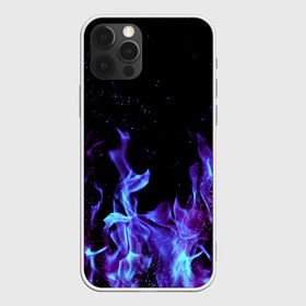 Чехол для iPhone 12 Pro Max с принтом Синий огонь в Санкт-Петербурге, Силикон |  | Тематика изображения на принте: дым | разные | синий | цветные