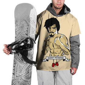 Накидка на куртку 3D с принтом Manny Pacquiao в Санкт-Петербурге, 100% полиэстер |  | мэнни пакьяо
