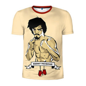 Мужская футболка 3D спортивная с принтом Manny Pacquiao в Санкт-Петербурге, 100% полиэстер с улучшенными характеристиками | приталенный силуэт, круглая горловина, широкие плечи, сужается к линии бедра | мэнни пакьяо