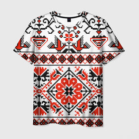 Мужская футболка 3D с принтом Загадочная Украина 1 в Санкт-Петербурге, 100% полиэфир | прямой крой, круглый вырез горловины, длина до линии бедер | вышивка | узор