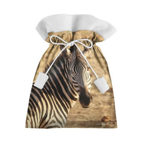 Подарочный 3D мешок с принтом Зебра в Санкт-Петербурге, 100% полиэстер | Размер: 29*39 см | африка | голова животного | зебра | лошадь | природа