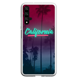 Чехол для Honor 20 с принтом California в Санкт-Петербурге, Силикон | Область печати: задняя сторона чехла, без боковых панелей | america | california | city | state | sun. summer | америка | город | калифорния | лето | солнце | штат