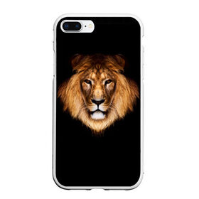 Чехол для iPhone 7Plus/8 Plus матовый с принтом Лев в Санкт-Петербурге, Силикон | Область печати: задняя сторона чехла, без боковых панелей | lion | голова | лев