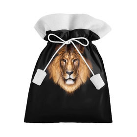 Подарочный 3D мешок с принтом Лев в Санкт-Петербурге, 100% полиэстер | Размер: 29*39 см | lion | голова | лев