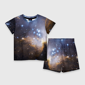 Детский костюм с шортами 3D с принтом Вселенная в Санкт-Петербурге,  |  | вселенная | галактика | звёзды | космическое пространство | космос | созвездие