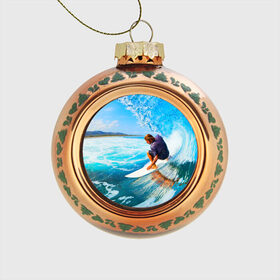 Стеклянный ёлочный шар с принтом Лето в Санкт-Петербурге, Стекло | Диаметр: 80 мм | берег | волна | лето | море | отдых | серфинг
