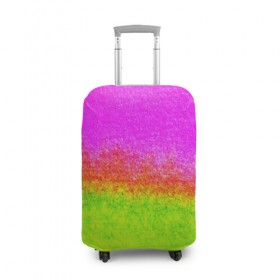 Чехол для чемодана 3D с принтом color в Санкт-Петербурге, 86% полиэфир, 14% спандекс | двустороннее нанесение принта, прорези для ручек и колес | кислотный | яркий