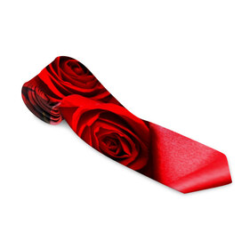 Галстук 3D с принтом Розы в Санкт-Петербурге, 100% полиэстер | Длина 148 см; Плотность 150-180 г/м2 | Тематика изображения на принте: букет | красная | лепесток | разноцветная | роза | цветок