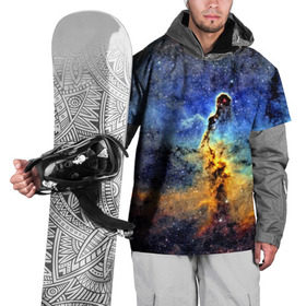 Накидка на куртку 3D с принтом Nebula in Space в Санкт-Петербурге, 100% полиэстер |  | Тематика изображения на принте: 