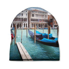 Шапка 3D с принтом Италия (Венеция) в Санкт-Петербурге, 100% полиэстер | универсальный размер, печать по всей поверхности изделия | europe | italy | venice | венеция | вода | европа | ес | италия | каникулы | лодки | отдых | отпуск | солнце | туризм