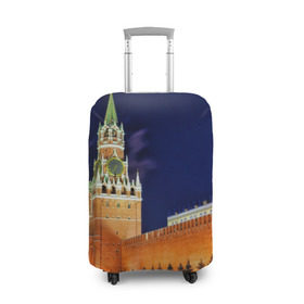 Чехол для чемодана 3D с принтом Кремль в Санкт-Петербурге, 86% полиэфир, 14% спандекс | двустороннее нанесение принта, прорези для ручек и колес | moscow | russia | гордость | кремль | москва | отечество | родина | россия | столица
