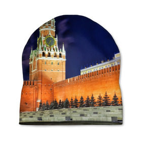 Шапка 3D с принтом Кремль в Санкт-Петербурге, 100% полиэстер | универсальный размер, печать по всей поверхности изделия | moscow | russia | гордость | кремль | москва | отечество | родина | россия | столица