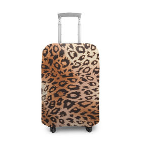 Чехол для чемодана 3D с принтом Леопардовая шкура в Санкт-Петербурге, 86% полиэфир, 14% спандекс | двустороннее нанесение принта, прорези для ручек и колес | гепард | гламур | леопард | мода | роскошь | шерсть