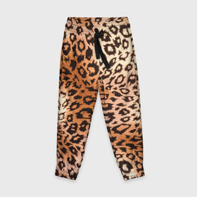 Детские брюки 3D с принтом Леопардовая шкура в Санкт-Петербурге, 100% полиэстер | манжеты по низу, эластичный пояс регулируется шнурком, по бокам два кармана без застежек, внутренняя часть кармана из мелкой сетки | гепард | гламур | леопард | мода | роскошь | шерсть