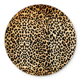 Коврик круглый с принтом Гепард (шкура) в Санкт-Петербурге, резина и полиэстер | круглая форма, изображение наносится на всю лицевую часть | гепард | гламур | леопард | мода | пятна | роскошь | ткань | точки | шерсть