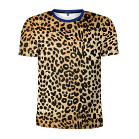 Мужская футболка 3D спортивная с принтом Гепард (шкура) в Санкт-Петербурге, 100% полиэстер с улучшенными характеристиками | приталенный силуэт, круглая горловина, широкие плечи, сужается к линии бедра | гепард | гламур | леопард | мода | пятна | роскошь | ткань | точки | шерсть