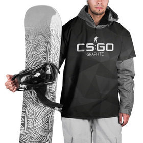 Накидка на куртку 3D с принтом cs:go - Graphite (Графит) в Санкт-Петербурге, 100% полиэстер |  | Тематика изображения на принте: cs | csgo | го | кс